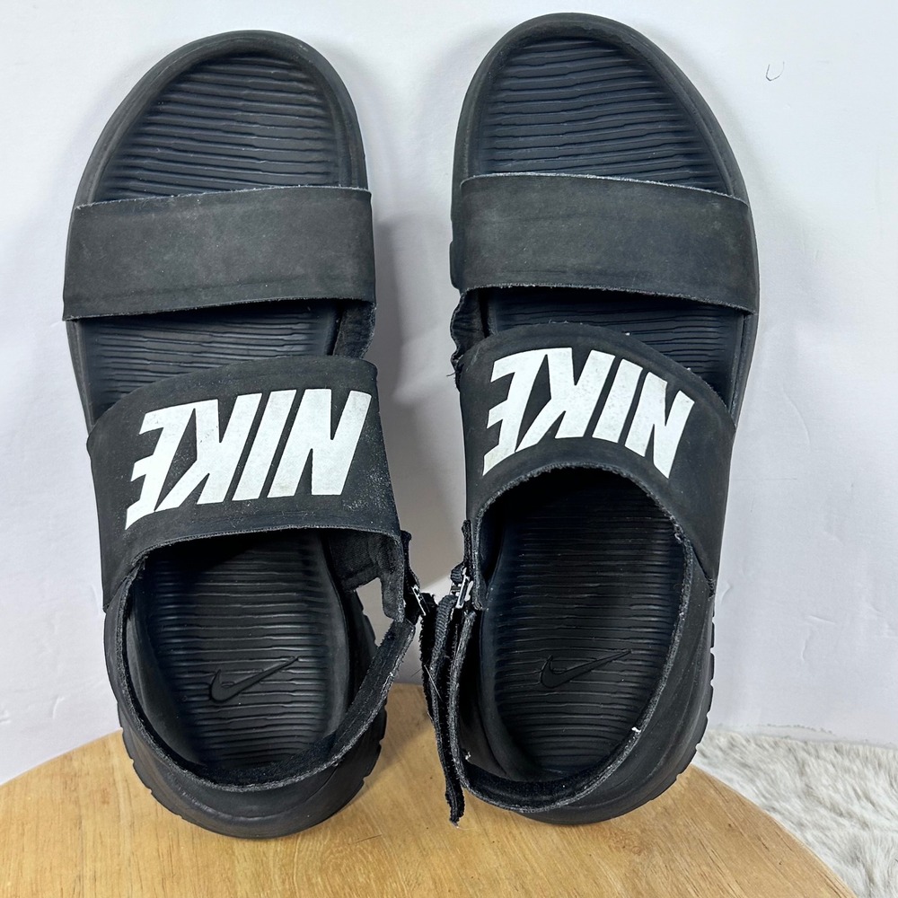 Nike Sandals Slides Two‎ Strap Adjustable Black Comfort Casual Size?